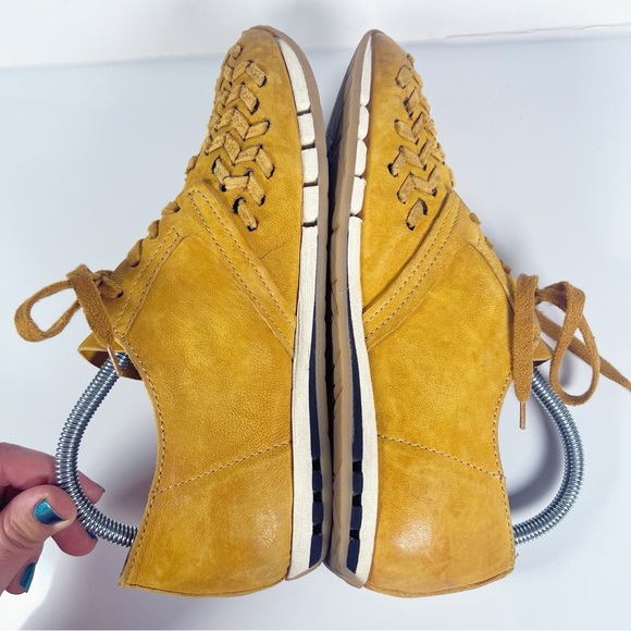 A.S.98 Yellow Gold Leather Trainers | 40 - Picture 3 of 9